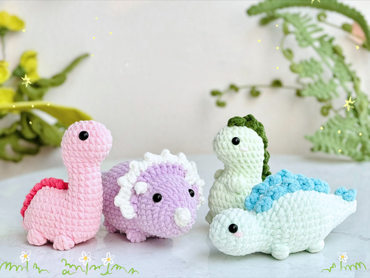 Dinosaur Jurassic World No Sew Crochet Patterns