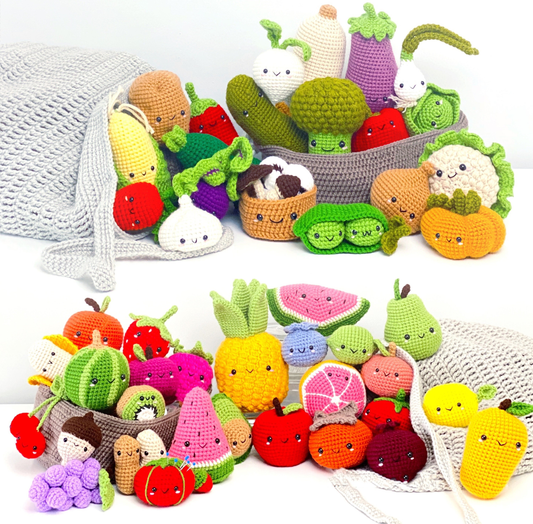 Farmer's Fruit and Vegetable Crochet Patterns