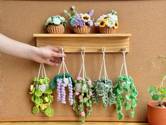 Car Hanging Plant Crochet Patterns